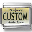New Jersey License Plate Custom Charm