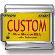 New Mexico License Plate Custom Charm