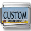 North Dakota License Plate Custom Charm