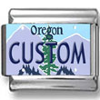 Oregon License Plate Custom Charm