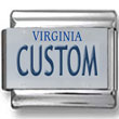 Virginia License Plate Custom Charm