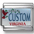 Virginia License Plate Custom Charm 2
