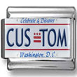 Washington, DC License Plate Custom Charm