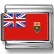 Manitoba, Canada Flag Photo Charm