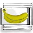 Yellow Banana Enamel Charm