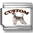 Afghan Hound Dog Custom Photo Charm