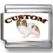Papillon Dog Custom Photo Charm
