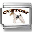Wire Fox Terrier Dog Custom Photo Charm