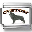 Belgian Sheepdog Custom Photo Charm