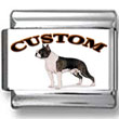 Boston Terrier Dog Custom Photo Charm