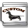 Dachshund Dog Custom Photo Charm