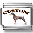 Doberman Pinscher Dog Custom Photo Charm