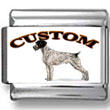 German Wirehaired Pointer Dog Custom Photo Charm