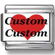 Custom Heart Names Photo Charm