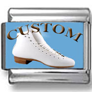 Custom Ice Skate Photo Charm