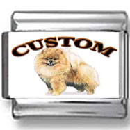 Pomeranian Dog Custom Photo Charm