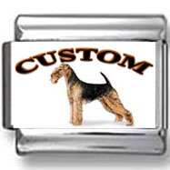 Airedale Terrier Dog Custom Photo Charm