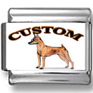 Miniature Pinscher Dog Custom Photo Charm