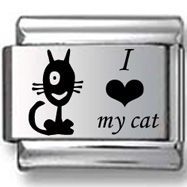 I (Heart) My Cat Laser Charm