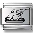 Cooked Turkey Laser Charm