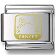 Cancer the Crab Gold Laser Charm