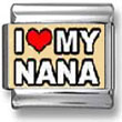 I Love My Nana Italian Charm