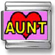 Aunt Heart Italian Charm