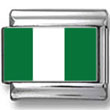 Nigeria Flag Italian Charm