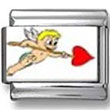 Cupid and Heart Photo Charm