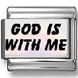 God Is With Me Photo Charm