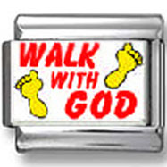 Walk with God Photo Charm