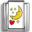 Moon, Stars and Heart Photo Charm