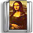 Mona Lisa Italian Charm