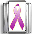 Purple Awareness Ribbon Photo Charm