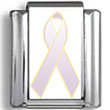 Orchid Testicular Cancer Awareness Ribbon Photo Charm