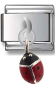 Ladybug Sterling Silver Italian Charm