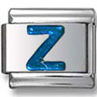 Z blue Italian Charm