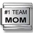 #1 Team Mom Laser Italian Charm