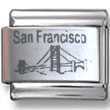 San Francisco Bridge Italian Charm