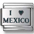 I Love Mexico Italian Charm
