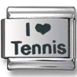 I Love Tennis Italian Charm