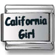 California Girl Italian Charm