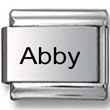 Abby Laser Italian Charm