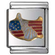 American Flag and Statue of Liberty Italian Charm 13mm