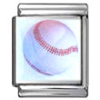 Baseball Italian Photo Charm 13mm