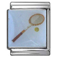 Tennis Racquet Italian Photo Charm 13mm
