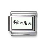 Kanji Symbol "Belessed" Italian Charm