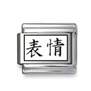 Kanji Symbol "Countenance" Italian Charm