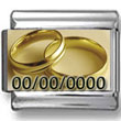 Custom Wedding Rings Photo Charm