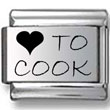 Love To Cook Laser Charm